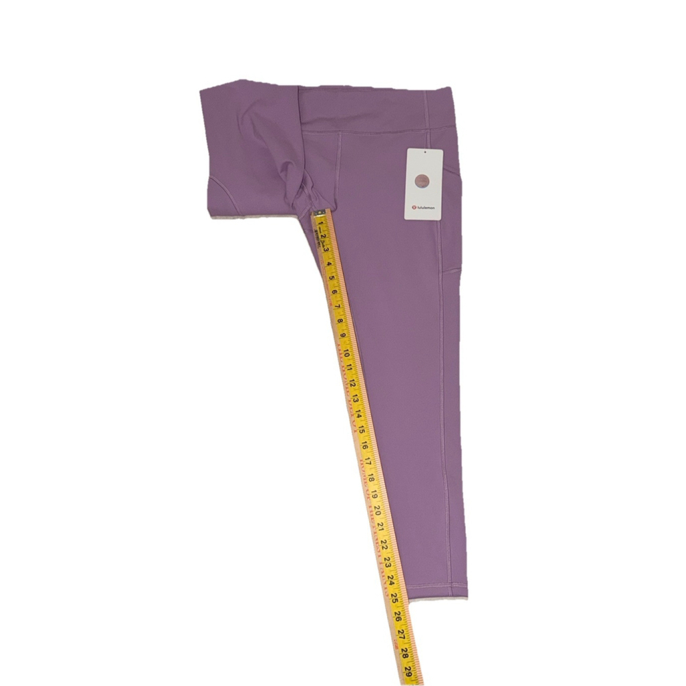 LULULEMON INVIGORATE HIGH RISE LEGGING 25” WITH POCKETS JUBILEE COLOR SIZE 12 - Picture 4 of 7
